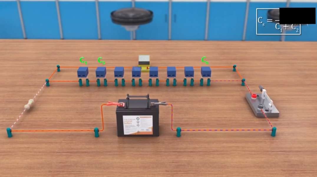 Series combination of capacitors